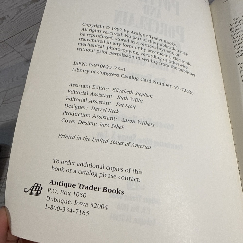 Pottery & Porcelain Ceramics Price Guide by Kyle Husfloen Paperback 2nd Edition - Picture 6 of 9